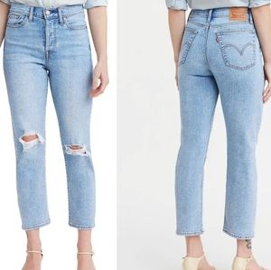 Levis Wedgie Ripped Straight Leg Jeans